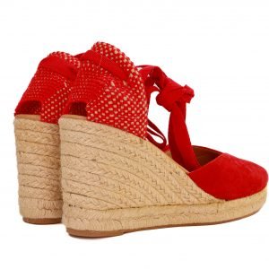 Ženske espadrile ante rojo