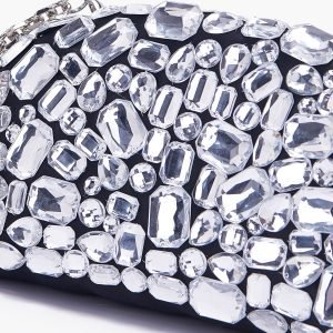 Night edit Clutch silk bag